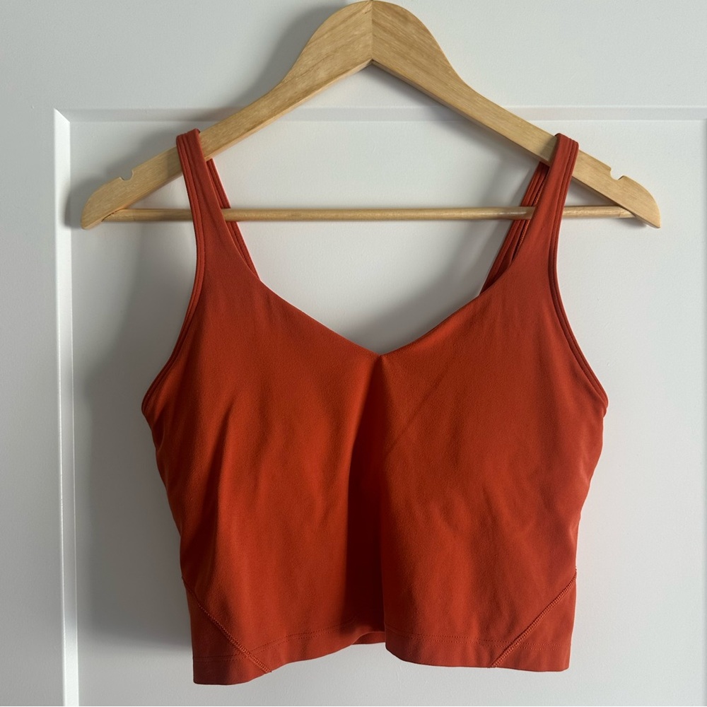 Women's Canyon Orange Tank Crop Top